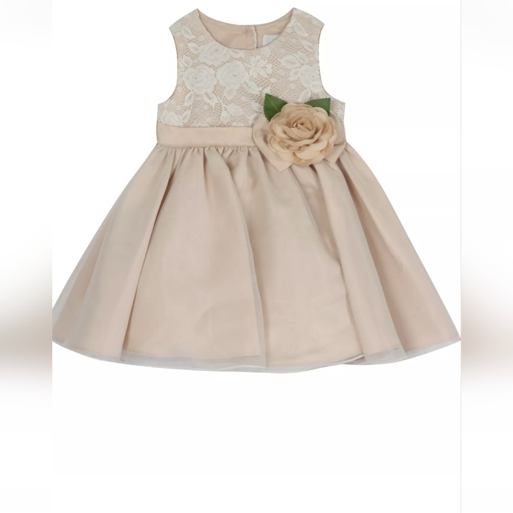 Toddler 18 m sleeveless beige/light brown dress